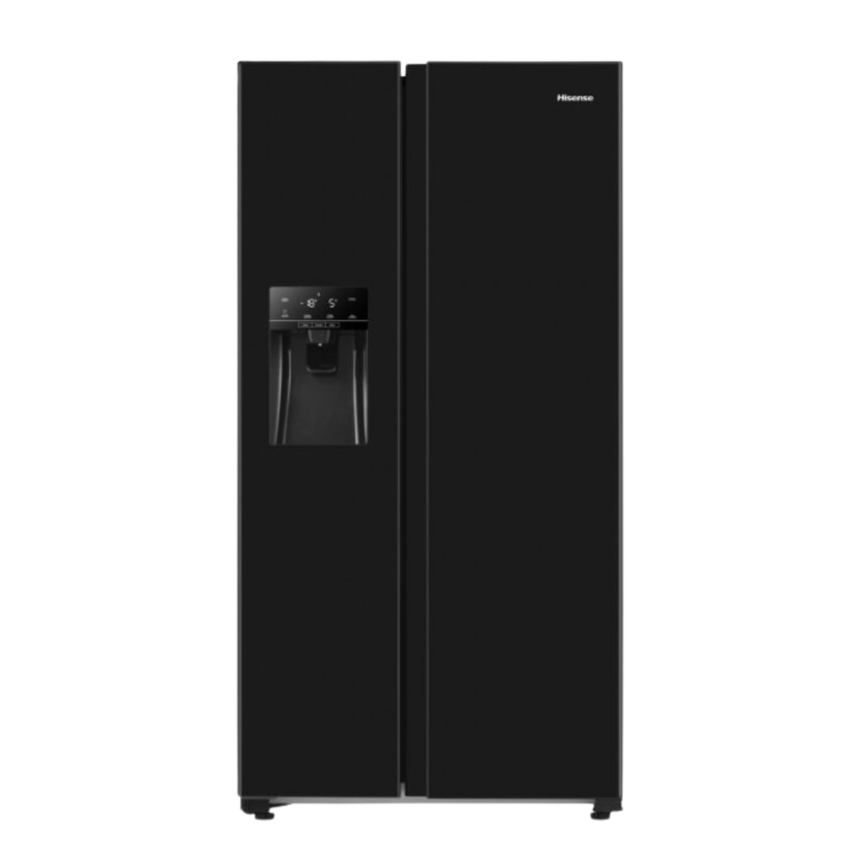 HISENSE  REFRIGERATOR SIDE BY SIDE NO FROST BLACK 499L